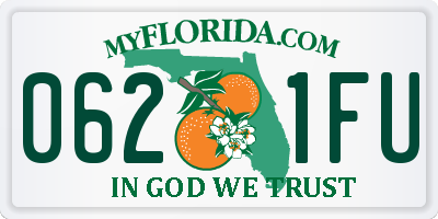 FL license plate 0621FU