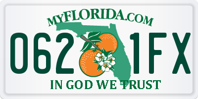 FL license plate 0621FX