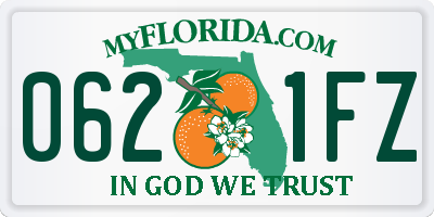 FL license plate 0621FZ