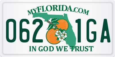 FL license plate 0621GA