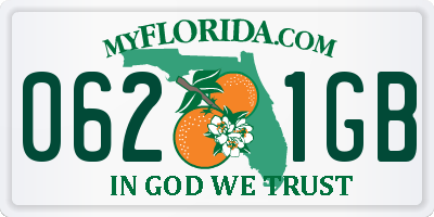FL license plate 0621GB