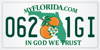 FL license plate 0621GI