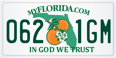 FL license plate 0621GM
