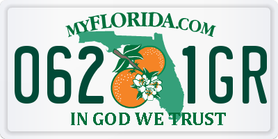 FL license plate 0621GR