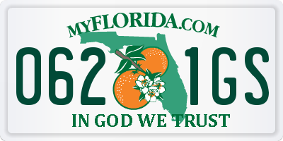 FL license plate 0621GS