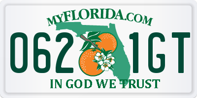 FL license plate 0621GT