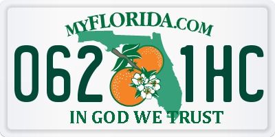 FL license plate 0621HC
