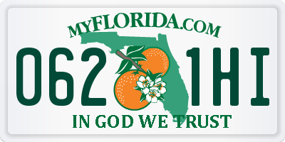 FL license plate 0621HI