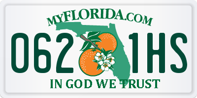 FL license plate 0621HS