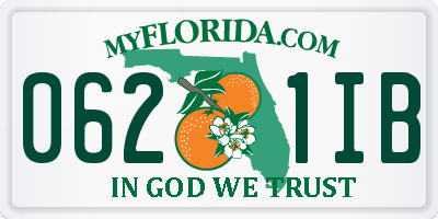 FL license plate 0621IB