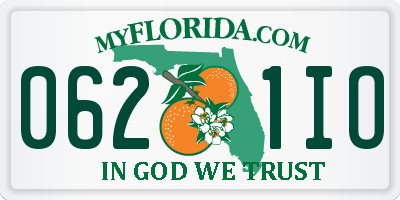 FL license plate 0621IO