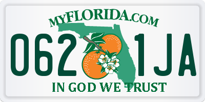 FL license plate 0621JA