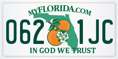 FL license plate 0621JC