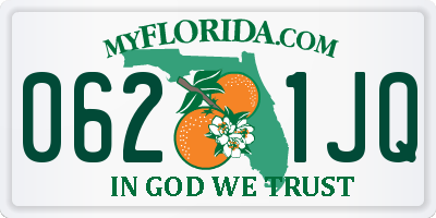 FL license plate 0621JQ