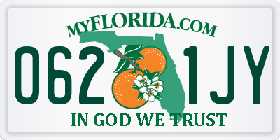 FL license plate 0621JY