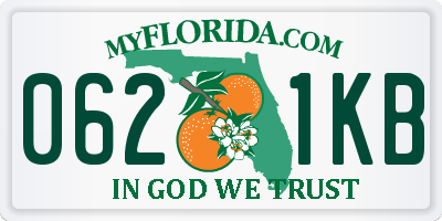 FL license plate 0621KB