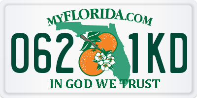 FL license plate 0621KD