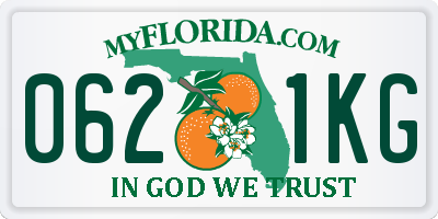 FL license plate 0621KG