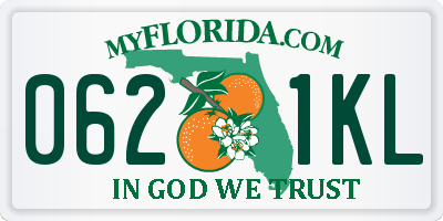 FL license plate 0621KL