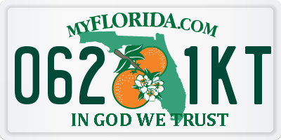 FL license plate 0621KT