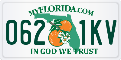 FL license plate 0621KV