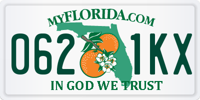 FL license plate 0621KX