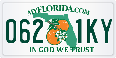 FL license plate 0621KY