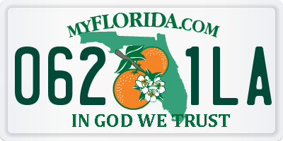 FL license plate 0621LA