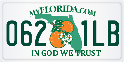 FL license plate 0621LB