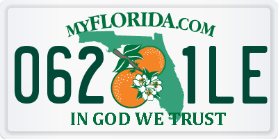 FL license plate 0621LE