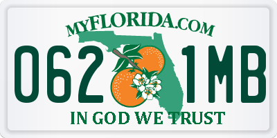 FL license plate 0621MB