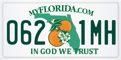 FL license plate 0621MH