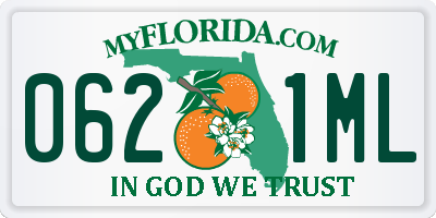 FL license plate 0621ML