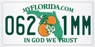 FL license plate 0621MM