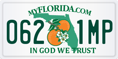 FL license plate 0621MP