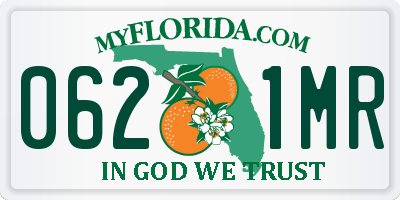 FL license plate 0621MR
