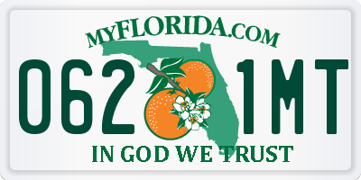 FL license plate 0621MT