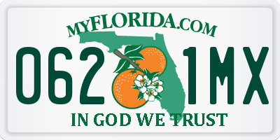 FL license plate 0621MX