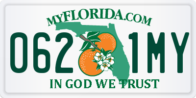 FL license plate 0621MY