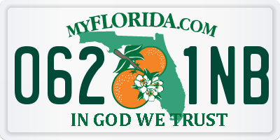 FL license plate 0621NB