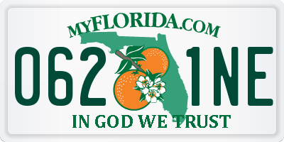 FL license plate 0621NE