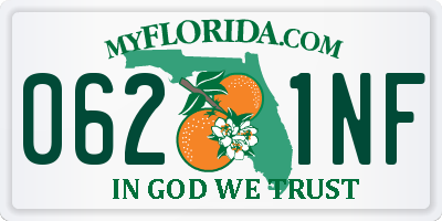 FL license plate 0621NF