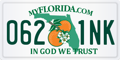 FL license plate 0621NK