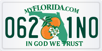 FL license plate 0621NO