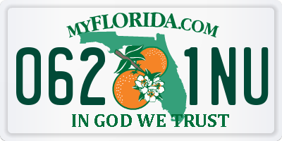 FL license plate 0621NU