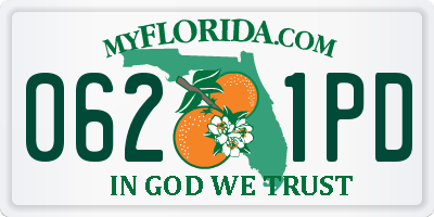 FL license plate 0621PD