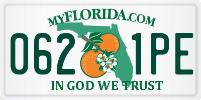 FL license plate 0621PE