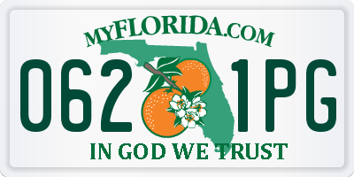 FL license plate 0621PG