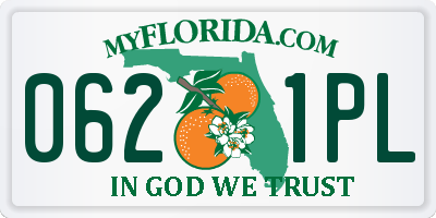 FL license plate 0621PL