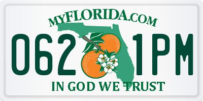 FL license plate 0621PM